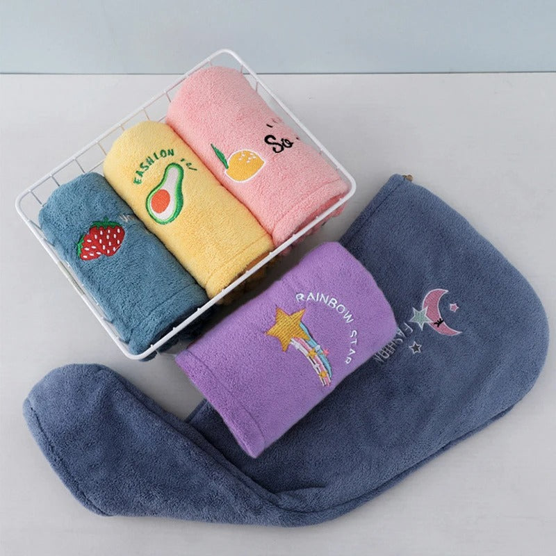 Quickly Dry Hair Hat Super Absorbent Soft Bathroom Women Head Towels